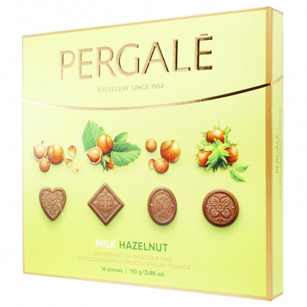 Конфеты шоколадные Pergale Лесной орех из молочного шоколада ассорти 110г