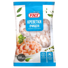 Креветки Vici Пріоріті очищені варено-морожені глазуровані 200/300 500г mini slide 1