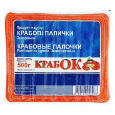 Крабові палички КрабОк заморожені 500г mini slide 1