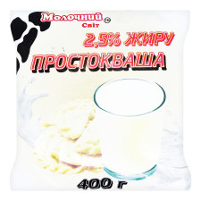 Простокваша Молочний світ 2,5% 400г mini slide 1