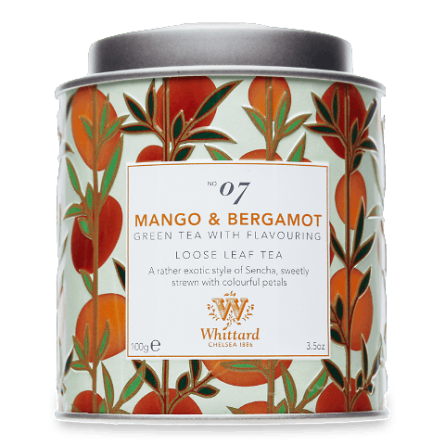 Чай зелений Whittard з манго і бергамотом slide 1