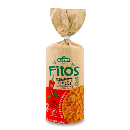 Хлібці Fitos кукурудзяні зі смаком солодкого перцю чилі slide 1