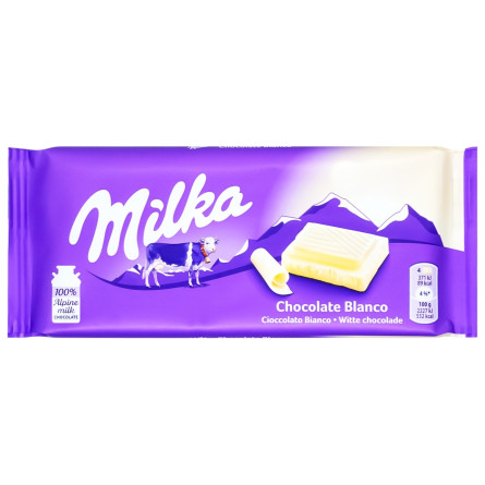Шоколад Milka White белый 100г slide 1