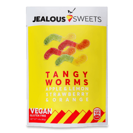 Цукерки Jealous Sweets Tangy Worms желейні slide 1