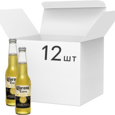 Упаковка пива Corona Extra світле фільтроване 0.33 л 4.5% x 12 шт. mini slide 1