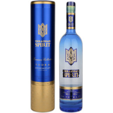 Горілка Ukrainian Spirit Український дух 0.7 л 40% у тубусі mini slide 1