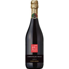 Вино ігристе Lambrusco Corte Rosa Rosso червоне напівсолодке IGT 0.75 л 7.5% mini slide 1