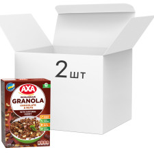 Упаковка мюслів AXA хрусткі медові з шоколадом і горіхами 270 г х 2 шт. mini slide 1