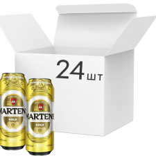 Упаковка пива Martens Gold світле фільтроване 4.6% 0.5 л x 24 шт. mini slide 1