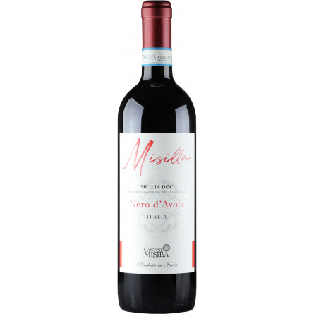 Вино Misilla Nero D'Avola Sicilia DOC червоне сухе 0.75 л 13%