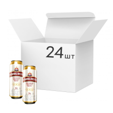 Упаковка пива Damburger Premium светлое фильтрованное 5% 0.5 л x 24 шт mini slide 1