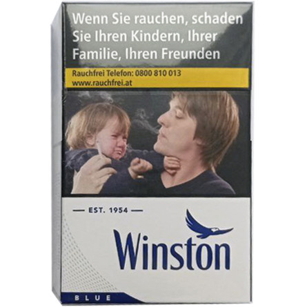 Блок сигарет Winston Blue х 10 пачок slide 1