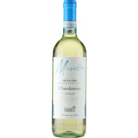 Вино Misilla Chardonnay Sicilia DOC белое сухое 0.75 л 12%