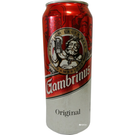 Упаковка пива Gambrinus світле фільтроване 4.3% 0.5 л x 24 шт. (8586001762656)
