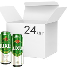 Упаковка пива Luxus Premium світле фільтроване 4.2 % 0.5 л x 24 шт. mini slide 1