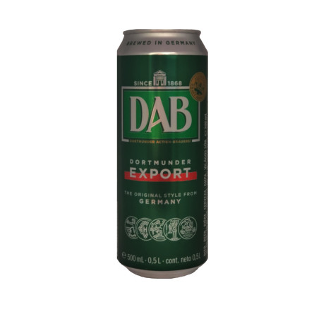 Упаковка пива DAB світле фільтроване 5% 0.5 л x 24 шт.