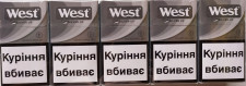 Блок Сигарет West Silver Up x 10 пачек mini slide 1