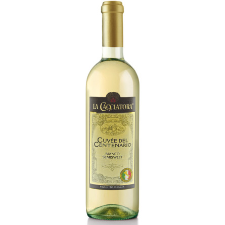 Вино La Cacciatora Bianco біле напівсолодке 0.75 л 10.5% slide 1