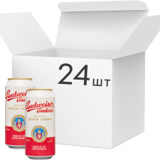 Упаковка пива Budweiser Budvar светлое фильтрованное 5% 0.44 л x 24 шт mini slide 1