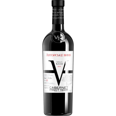 Вино Villa Krim Каберне-Пино Нуар красное полусладкое 0.75 л 9-13%