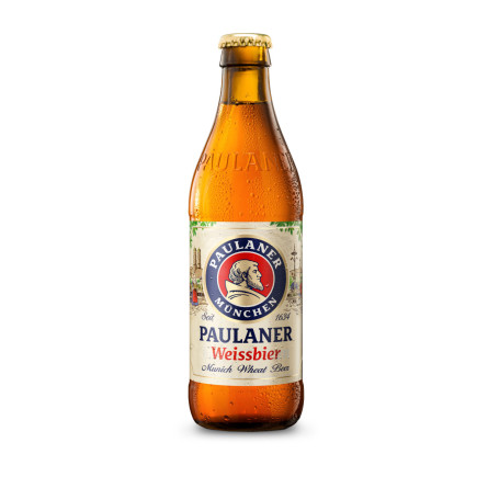 Упаковка пива Paulaner Weissbier светлое нефильтрованное 5.5% 0.5 л x 20 шт