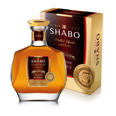 Бренди Украины Shabo Grande Reserve 5 лет выдержки 0.5 л 40% в подарочной упаковке slide 1
