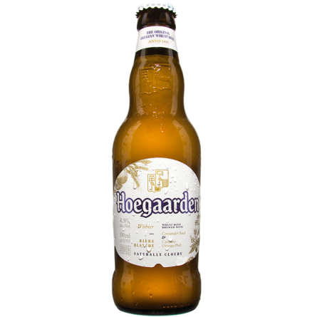 Упаковка пива HoeGaarden Witbier светлое нефильтрованное 4.9% 0.33 л x 24 шт slide 1