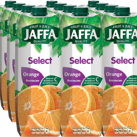 Упаковка нектару Jaffa Апельсиновий 0.95 л х 12 шт. (4820003689721_4820003688465)