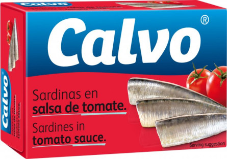 Сардины Calvo в томатном соусе 120 г slide 1