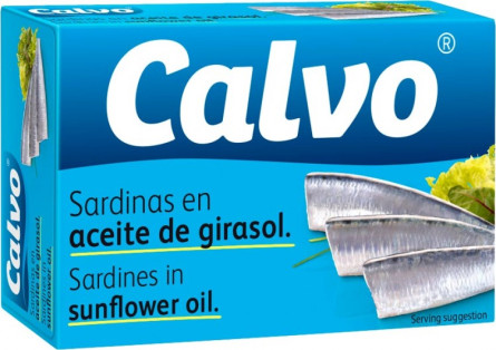 Сардини Calvo в соняшниковій олії 120 г slide 1
