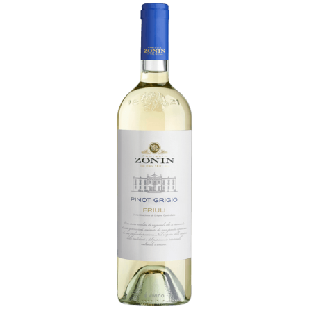 Вино Zonin Pinot Grigio белое сухое 0.75 л 13% slide 1