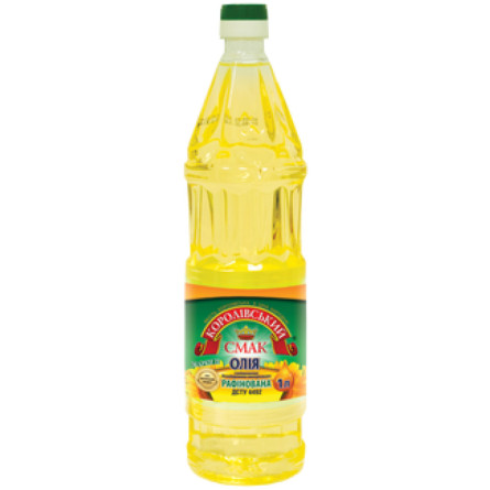 Олія соняшникова Королівський смак рафінована 1 л