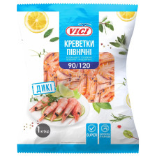 Креветки Vici в панцире варено-мороженые 90/120 1кг mini slide 1