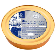 Сельдь Zigmas филе в масле 1,3кг mini slide 1
