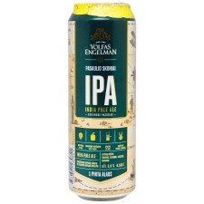Пиво Volfas Engelman IPA світле нефільтроване 6% 568мл з/б mini slide 1