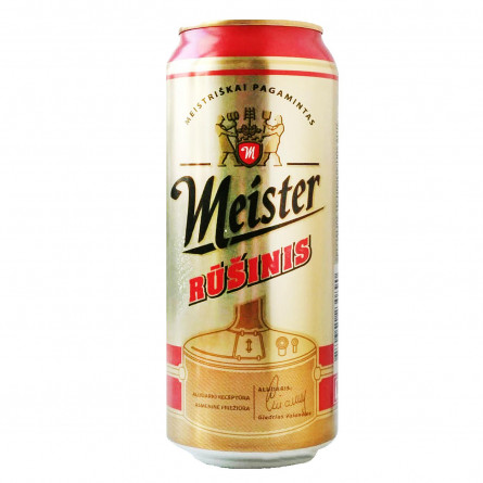Пиво Meister Rusinis 5.2% з/б 0,5л slide 1