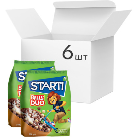 Упаковка сухого сніданку Start DUO 500 г х 6 шт.