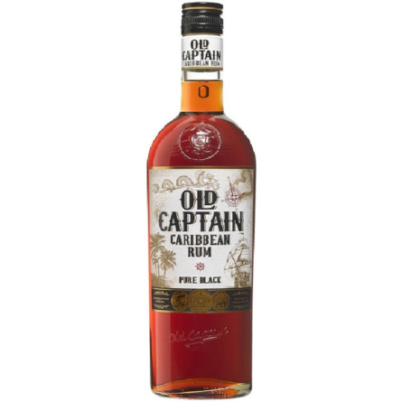 Ром Old Captain Rum Pure black 0.7 л 40%