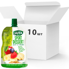 Упаковка Смузи Jaffa Sport Dessert Банан-яблоко-черника-клубника-злаки 120 г х 10 шт(4820192260305_4820192260633) mini slide 1