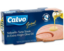 Жовтоперий тунець Calvo в оливковій олії першого холодного пресування 2 x 100 г mini slide 1