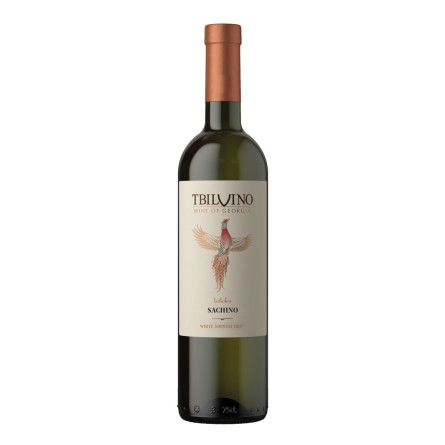 Вино Tbilvino Сачино белое полусухое 0.75 л 11% slide 1