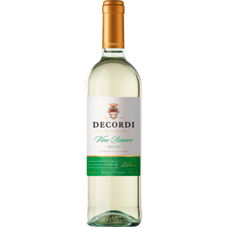 Вино Decordi Bianco Secco белое сухое 0.75 л 10.5%