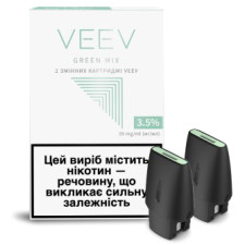 Картридж для POD систем VEEV Green Mix 39 мг 1.5 мл 2 шт mini slide 1