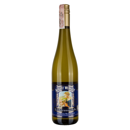 Вино August Weinxof Liebfraumilch Rheinhessen Madonna Renaissance біле напівсолодке 0.75 л 9.5%