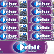 Упаковка жувальної гумки Orbit Весела лохина 14 г x 30 шт. mini slide 1