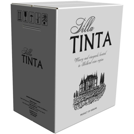 Вино Villa Tinta Мерло червоне сухе 3 л 12-13% (4820213580160а)