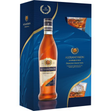 Крепкий алкогольный напиток Alexandrion 7* 0.7 л 40% в коробке + 2 стакана mini slide 1