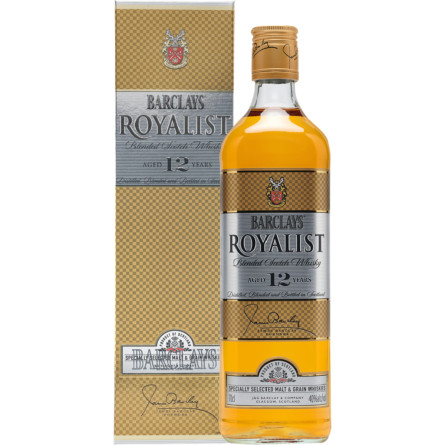 Виски Barclays Blended Royalist 12 лет выдержки в подарочной коробке 0.7 л 40% slide 1