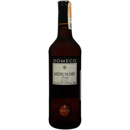 Вино Domecq Medium Dry херес крепленое полусухое белое 0.75 л 15% slide 1