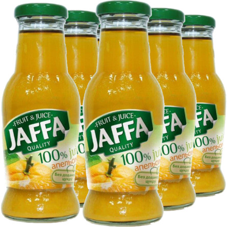 Упаковка соку Jaffa Апельсиновий сік 100% с/б 0.25 л х 6 шт